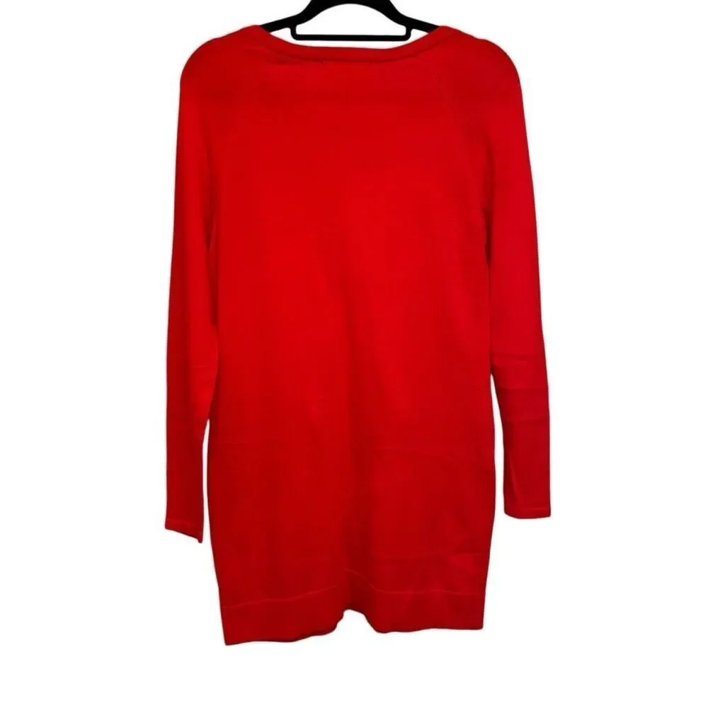 Michael Kors orange sweater dress- size M